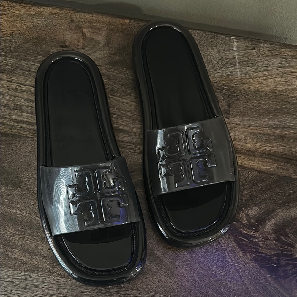 Tory Burch Black Slide Sandals
